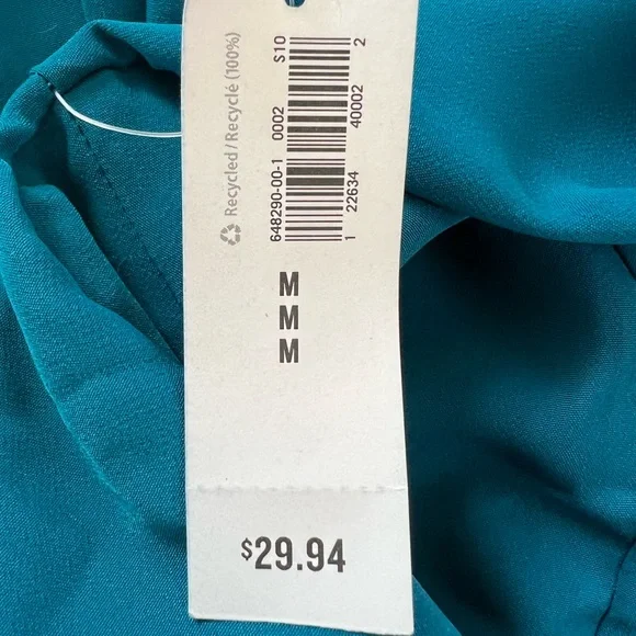 NWT OLD NAVY teal blue dress womens size medium - Picture 7 of 8